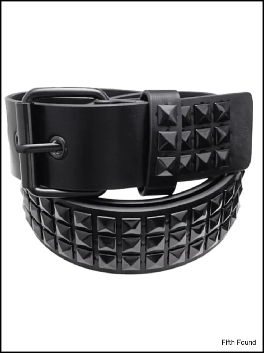 Punk Studded Belt with Pyramid Rivets Gothic Y2K Emo Accessory